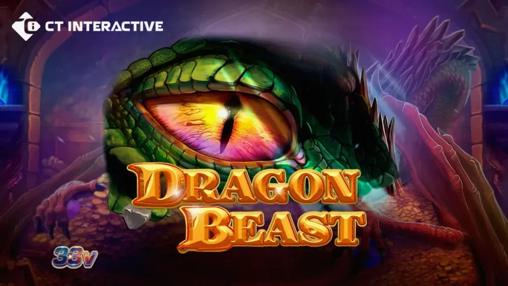 Tampilan visual slot Dragon Beast dengan tema naga dan simbol kerajaan