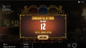 Tampilan visual slot The Godfather: 3 Pillars of Power dengan nuansa mobster klasik